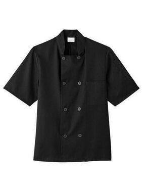 White Swan 18001 Five Star Chef Apparel Unisex Short Sleeve Chef Jacket - White